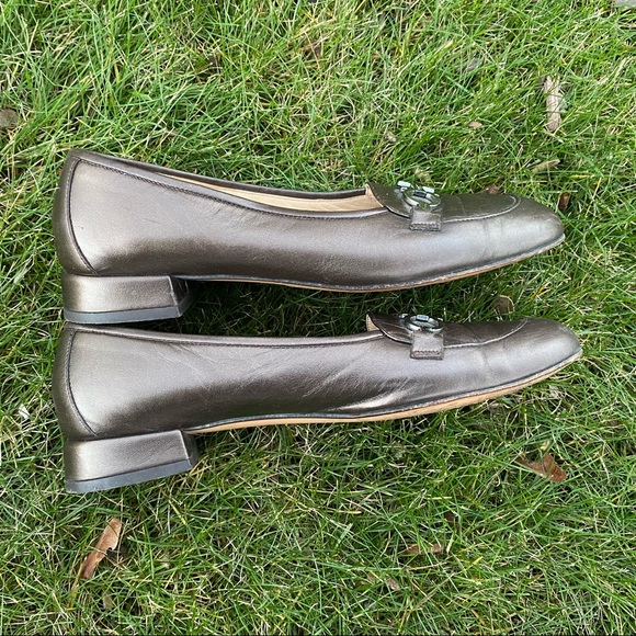 Salvatore Ferragamo Women Soft Leather Golden Brown Size 7B Pump - Picture 6 of 11